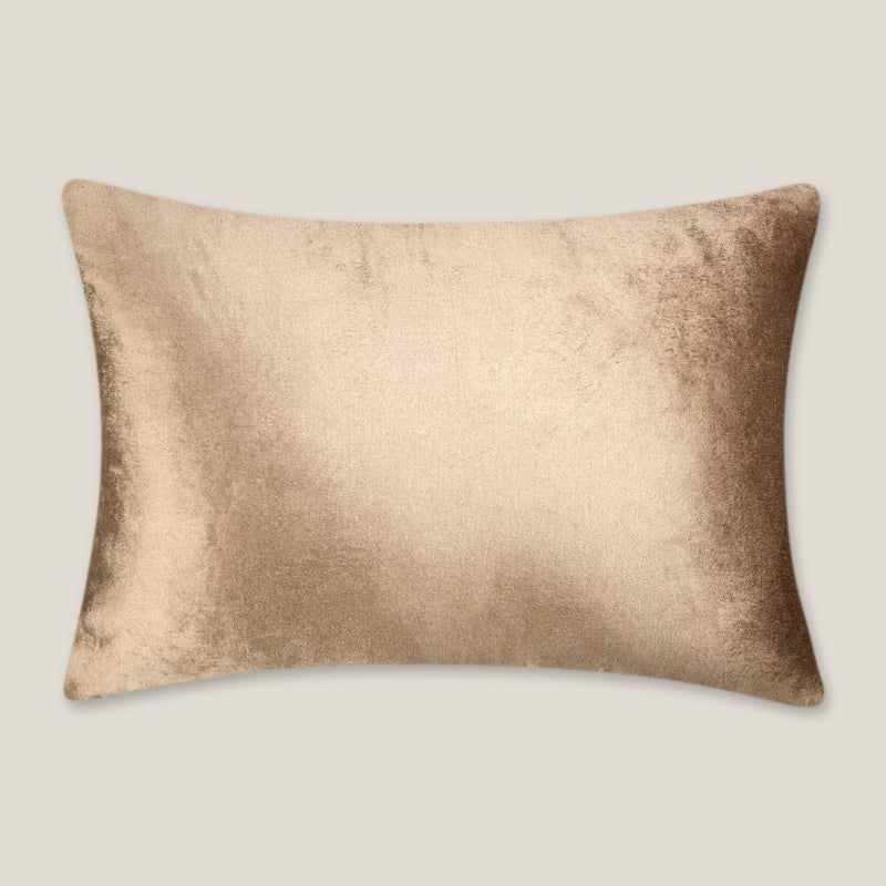 Kuma Beige Velvet Cushion Cover