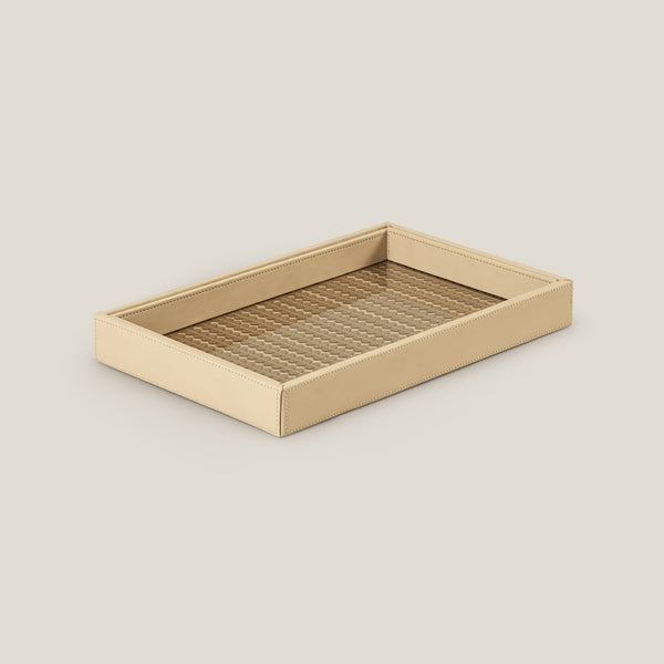 Ikigai Beige & Gold Bath Tray