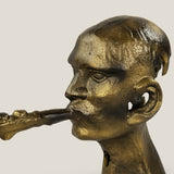 Trumpet Man Sculpture - Gold