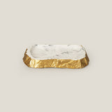 Bianco White & Gold Bath Set
