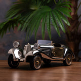1935 Vintage Silver Roadster Car