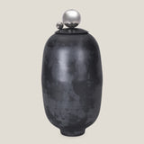 Cessair Grey & Nickel Decor Jar L