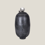 Cessair Grey & Nickel Decor Jar S