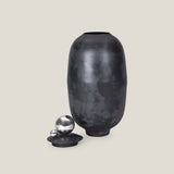 Cessair Grey & Nickel Decor Jar S