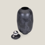 Cessair Grey & Nickel Decor Jar S