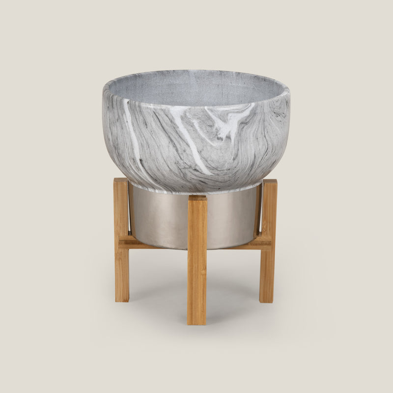 Bambusa Grey Marble Planter