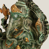 Antique Green Lord Ganesha