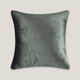 Dilshaad Green Emb. Velvet Cushion Cover
