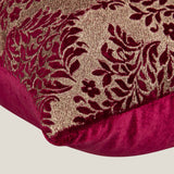 Khushi Pink Emb. Velvet Cushion Cover