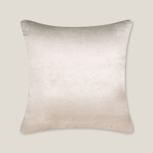 Cairo Off White Emb. Velvet Cushion Cover