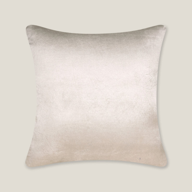 Cairo Off White Emb. Velvet Cushion Cover