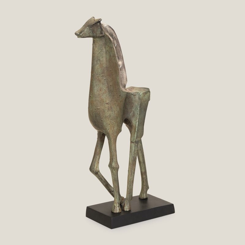 Cavallo Patina & Nickel Sculpture