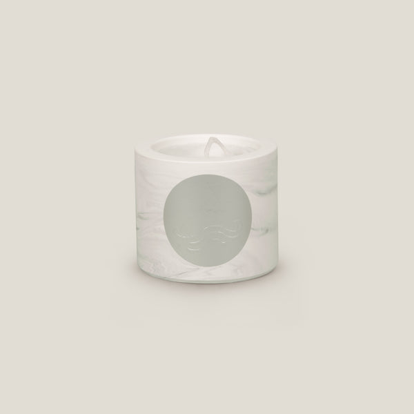 Antony White Marble Candle