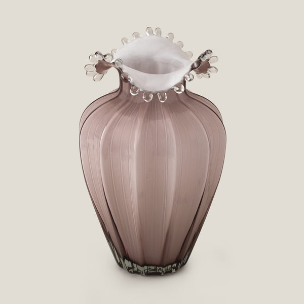 Droplet Blush Glass Vase