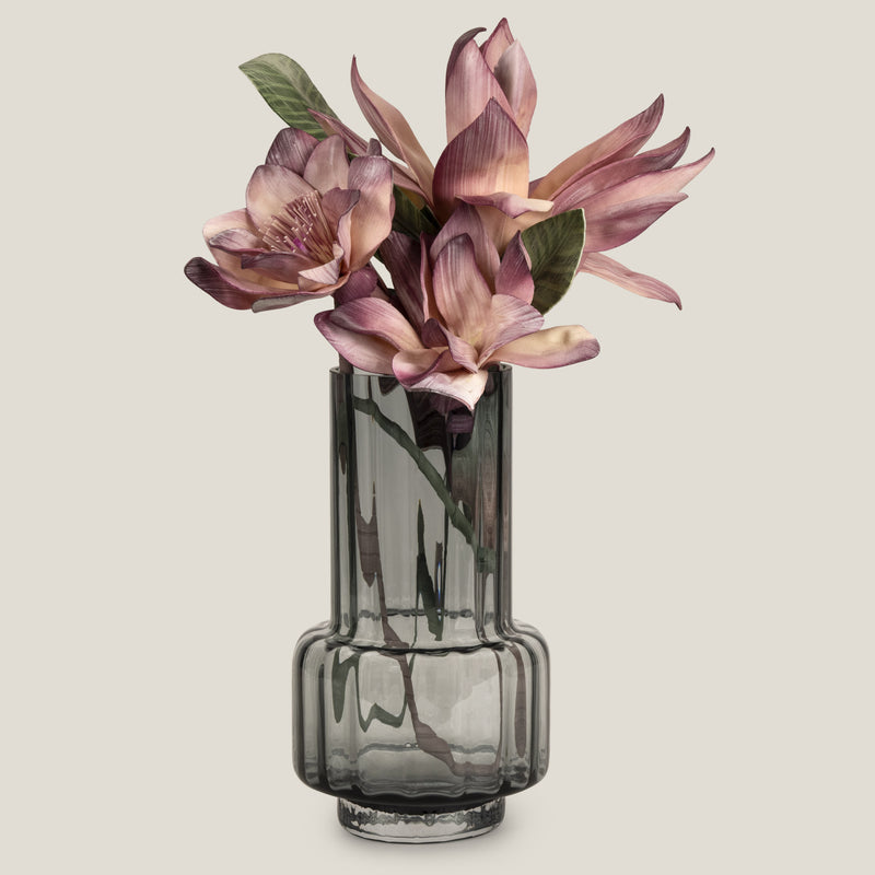 Nile Grey Glass Vase