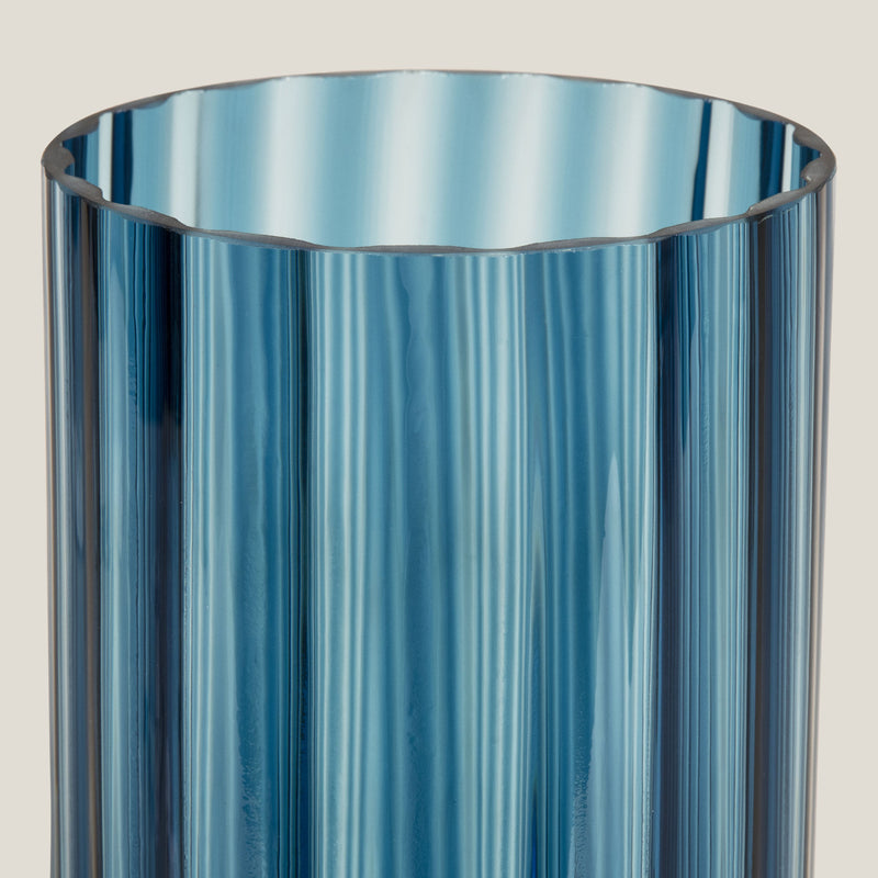 Nile Blue Glass Vase