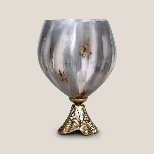 Almeta Brown & Champagne Gold Vase