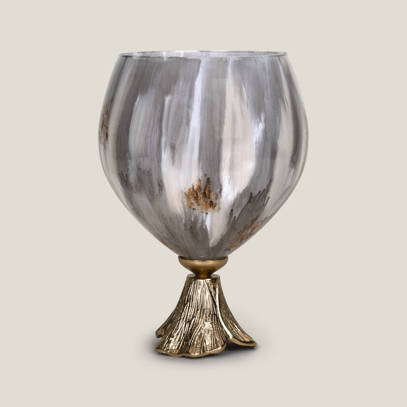 Almeta Brown & Champagne Gold Vase