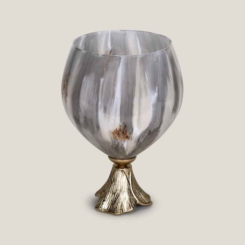 Almeta Brown & Champagne Gold Vase