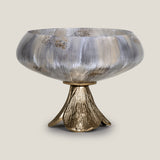 Almeta Brown & Champagne Gold Decor Bowl