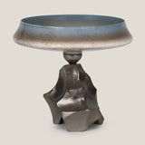 Caspian Grey Black & Nickel Decor Bowl