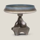 Caspian Grey Black & Nickel Decor Bowl