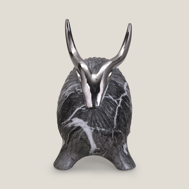 Aries Marfil Grey & Silver Sculpture