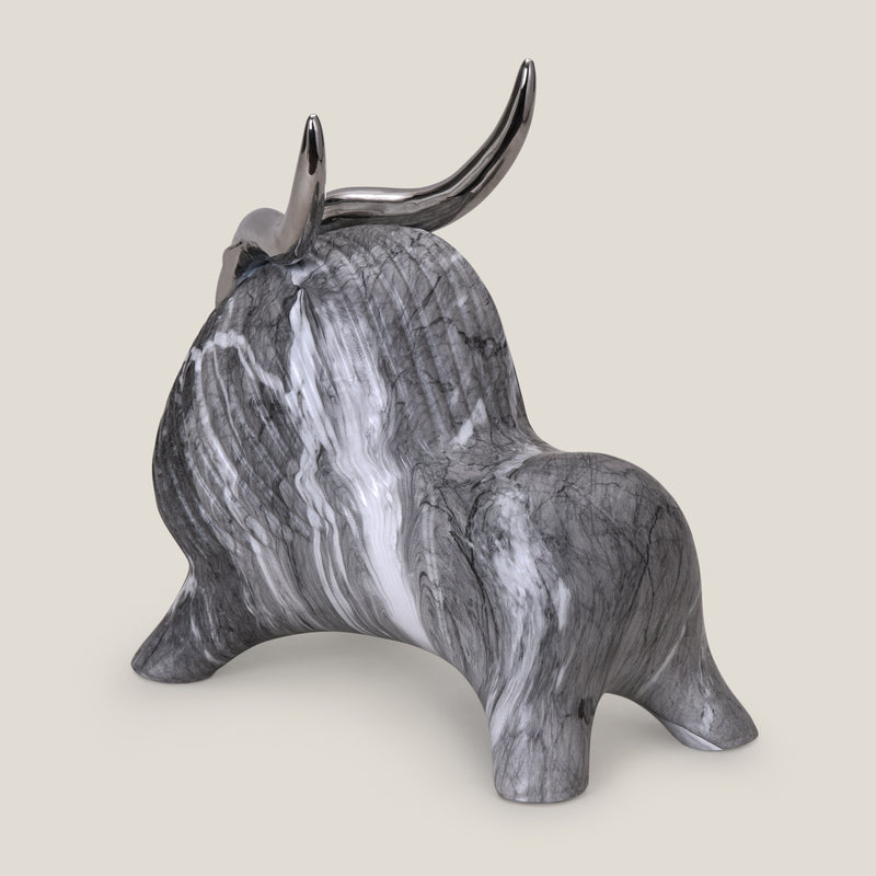 Aries Marfil Grey & Silver Sculpture