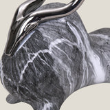 Aries Marfil Grey & Silver Sculpture