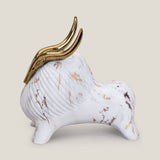 Aries Marfil White & Gold Sculpture