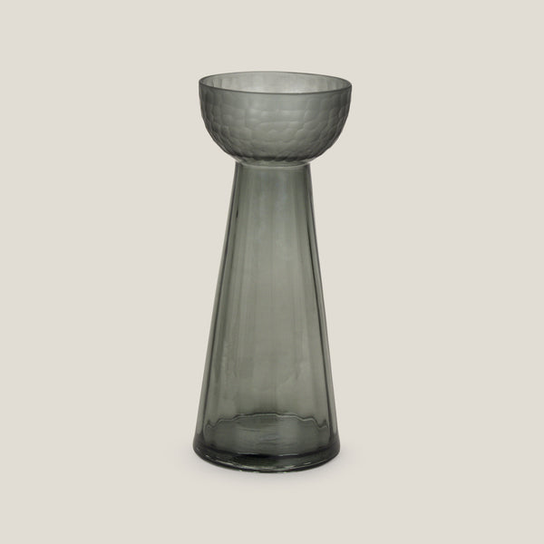 Grigio Grey Glass Vase S