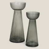 Grigio Grey Glass Vase S