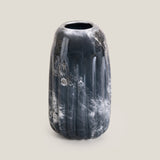 Mercury Blue Glass Vase