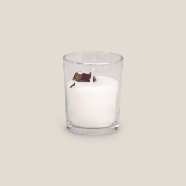Floret White Jar Candle Set of 2