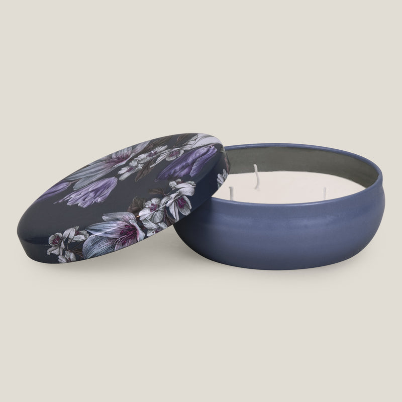 Floraison Blue Jar Candle