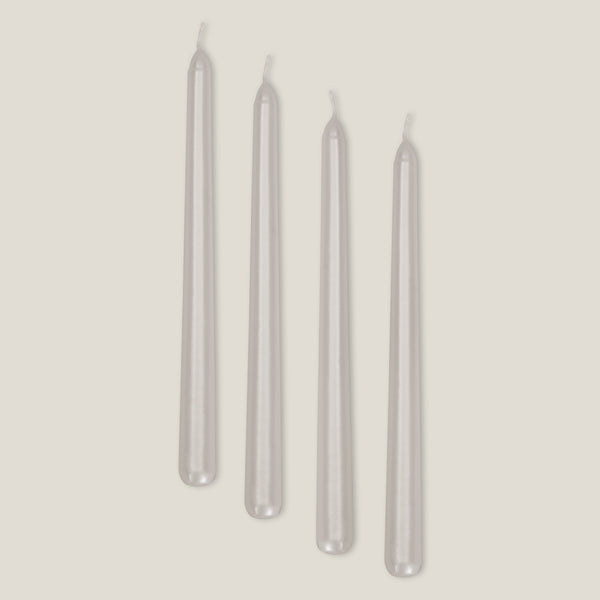 Ritz Off White Taper Candle Set L