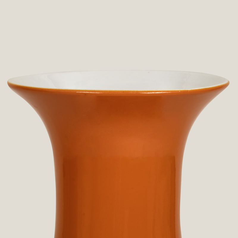 Imperial Orange Stallion Vase