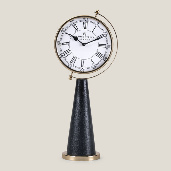 Vivian Gold & Black Table Clock