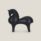 Artisan Black Horse Sculpture