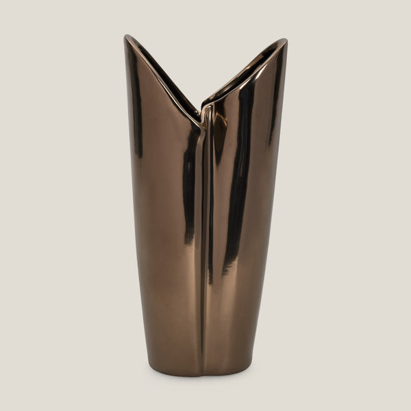 Crease Copper Vase