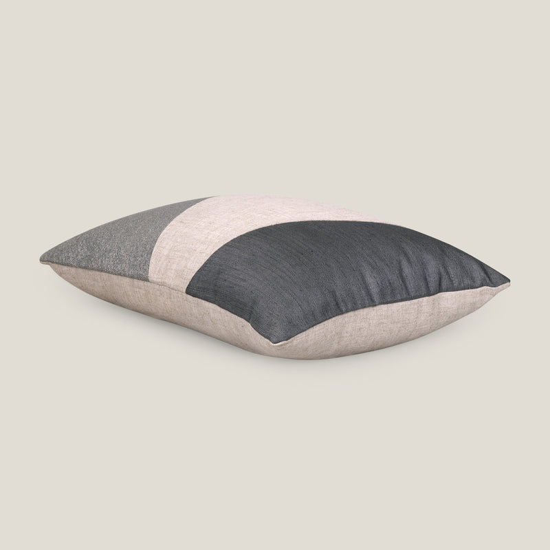 Pantile Multicolor Emb. Linen Cushion Cover
