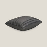 Drizzle Dark Grey Pleated Cushion Cover