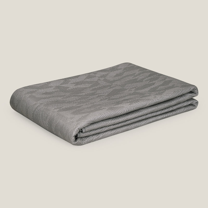 Lixa Light & Dark Grey Reversible Bedspread