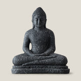 Meditating Buddha Black Sculpture