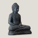 Meditating Buddha Black Sculpture