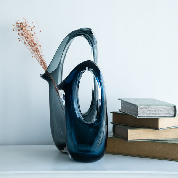 Regal Carafe Blue Glass Vase