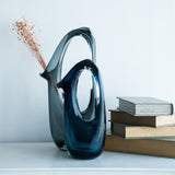 Regal Carafe Grey Glass Vase