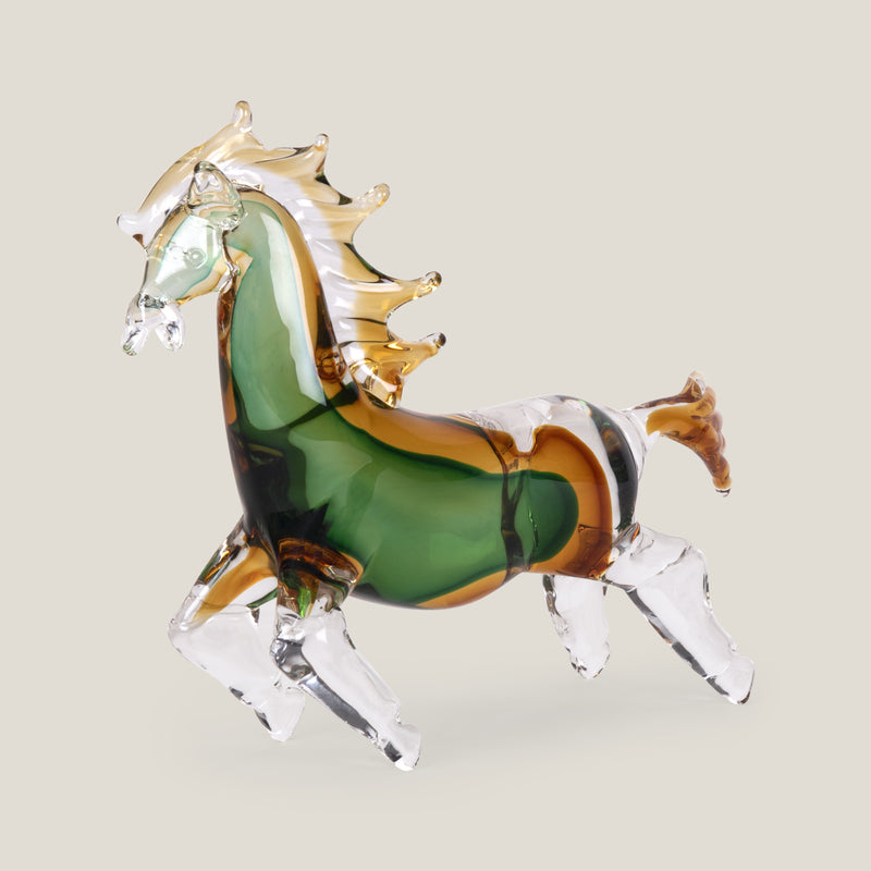 Morano Green Horse Sculpture