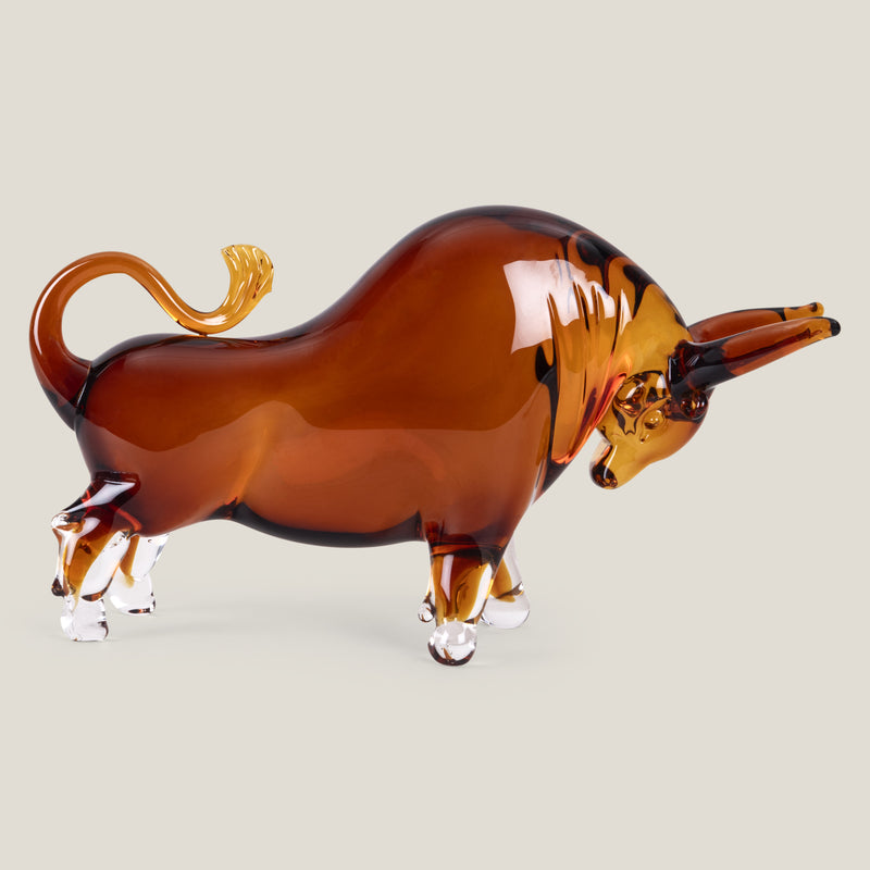 Taurus Amber Bull Sculpture