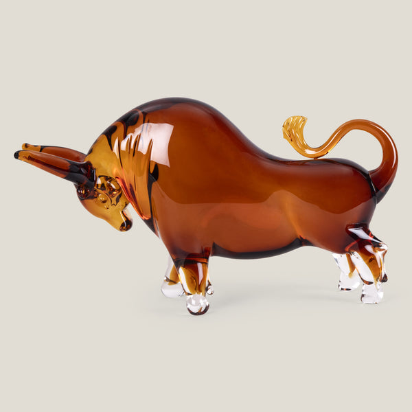Taurus Amber Bull Sculpture